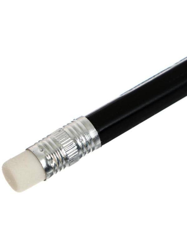 Карандаш чернографитный Н, Calligrata, с ластиком, пластиковый, микс