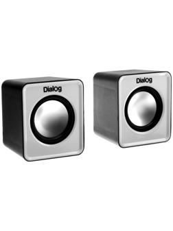 Компьютерные колонки 2.0 Dialog Colibri AC-02UР, 2х3Вт, USB, черно-белые