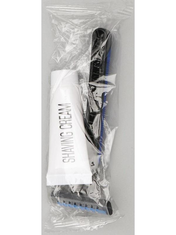 Бритва Экстра с двумя нержавеющими лезвиямии увлажняющей полоской, крем для бритья10 гр.