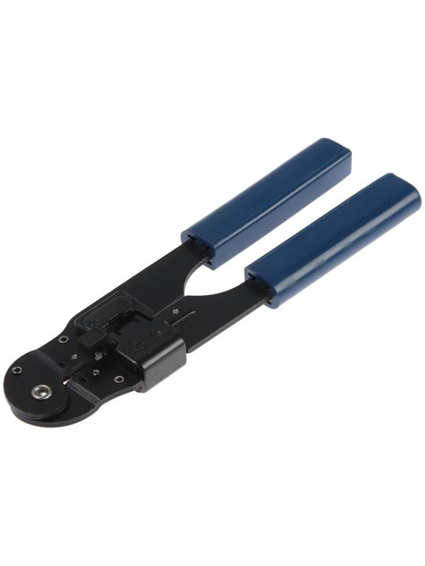 Кримпер ТУНДРА, для обжима компьютерных клемм RJ-45 8P, горизонтальный обжим