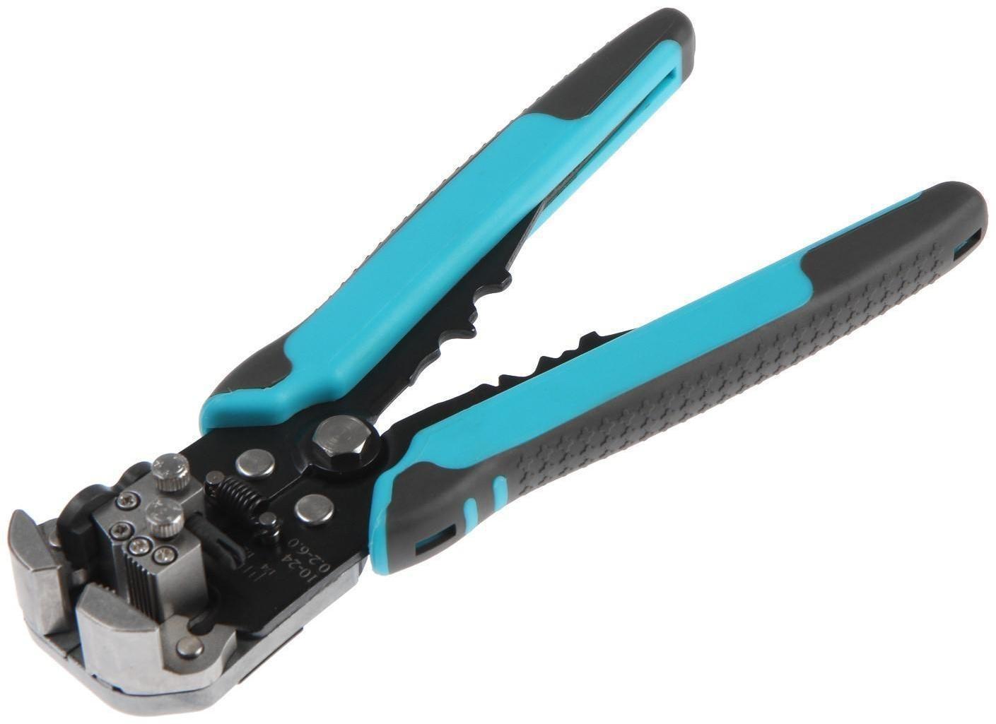 Стриппер ТУНДРА, автоматический, для зачистки проводов 0.5-10 мм2, обжим наконечников