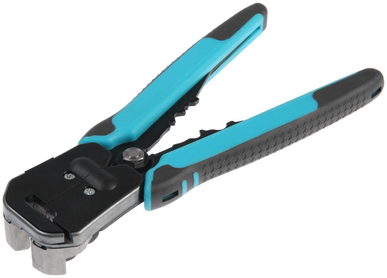 Стриппер ТУНДРА, автоматический, для зачистки проводов 0.5-10 мм2, обжим наконечников