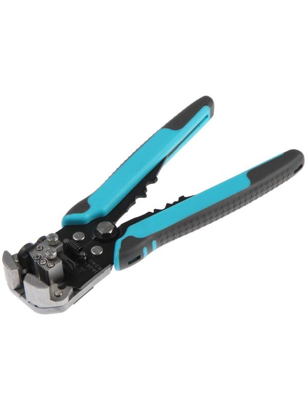 Стриппер ТУНДРА, автоматический, для зачистки проводов 0.5-10 мм2, обжим наконечников