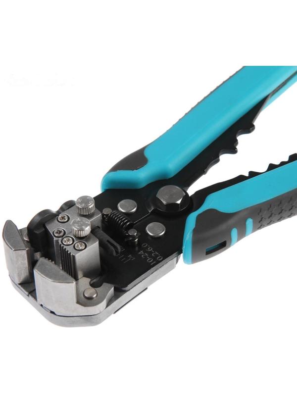 Стриппер ТУНДРА, автоматический, для зачистки проводов 0.5-10 мм2, обжим наконечников