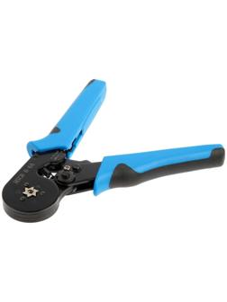 Пресс-клещи ТУНДРА, для опрессовки втулочных наконечников электропроводов 0.25-6 мм2