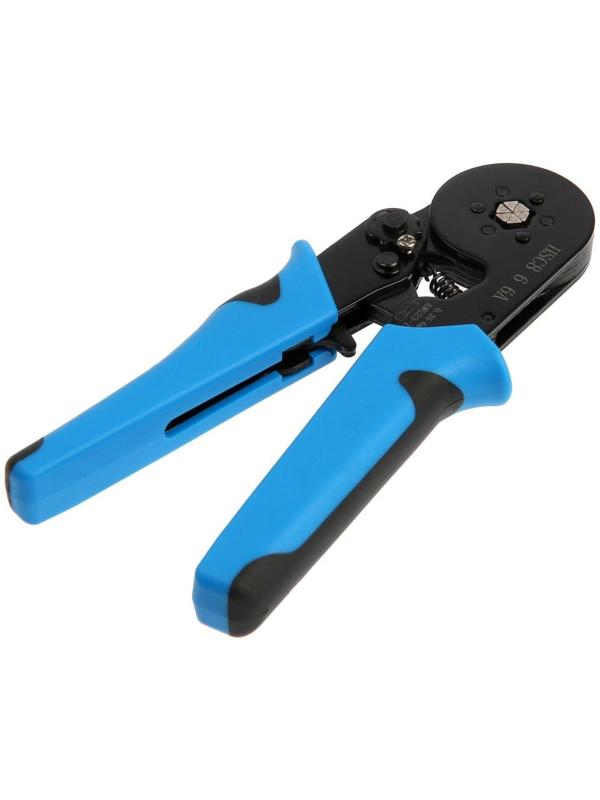 Пресс-клещи ТУНДРА, для опрессовки втулочных наконечников электропроводов 0.25-6 мм2