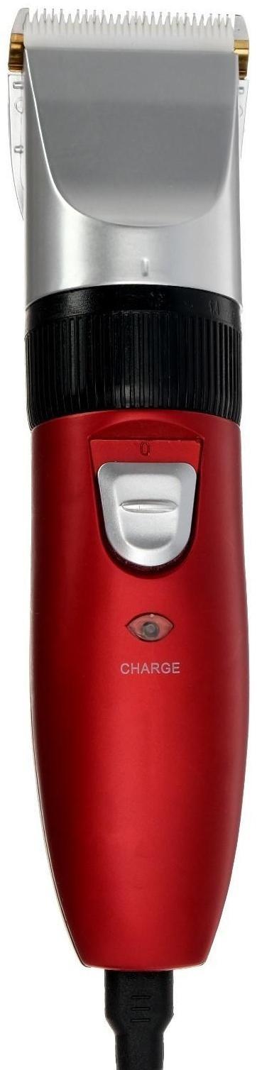 Машинка для стрижки Luazon LTRI-22, 2.5 Вт, 3/6/9/12 мм, керамич. нож, АКБ, красная