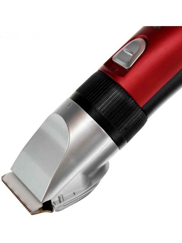 Машинка для стрижки Luazon LTRI-22, 2.5 Вт, 3/6/9/12 мм, керамич. нож, АКБ, красная