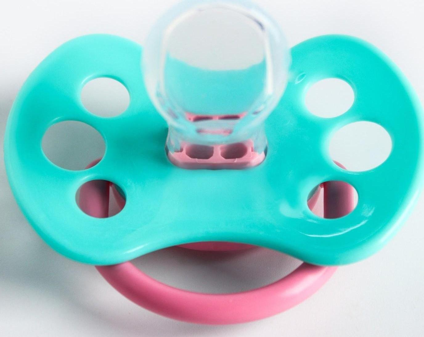 Соска - пустышка силиконовая ортодонтическая «Лама», от 3 мес.