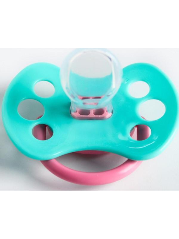 Соска - пустышка силиконовая ортодонтическая «Лама», от 3 мес.