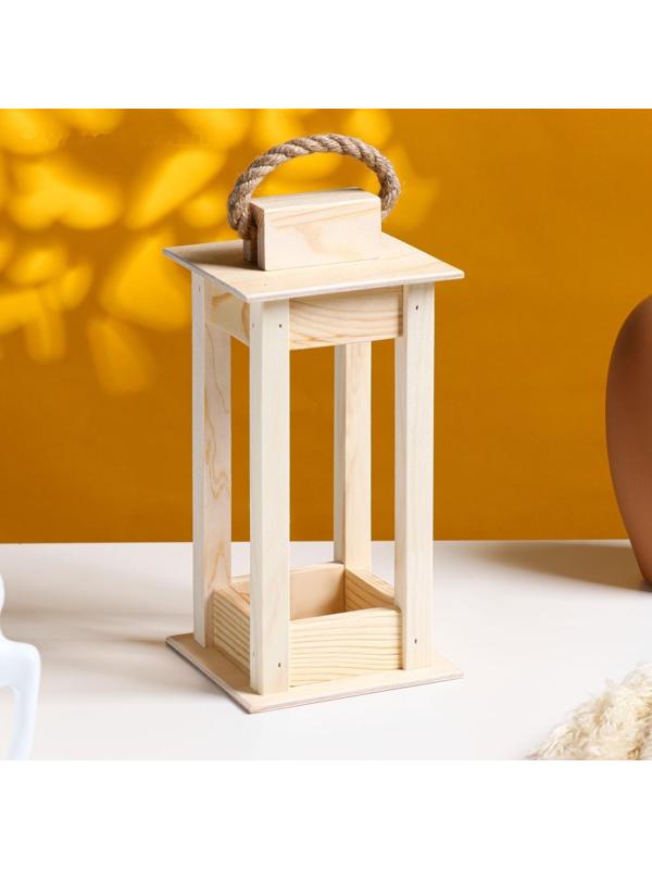 Кашпо деревянное 11×11×24 см 