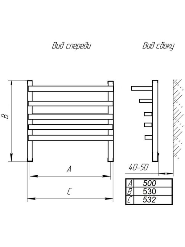 Полотенцесушитель водяной ТЕРА 