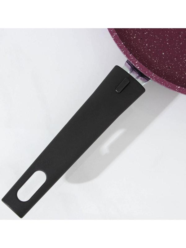 Сковорода Trendy style, d=22 см, съёмная ручка, антипригарное покрытие, цвет бордовый