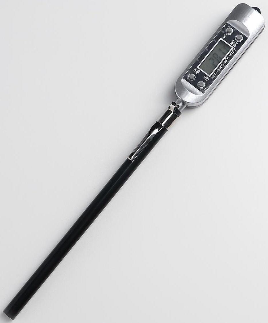 Термометр электронный для пищи, на батарейках, в коробке