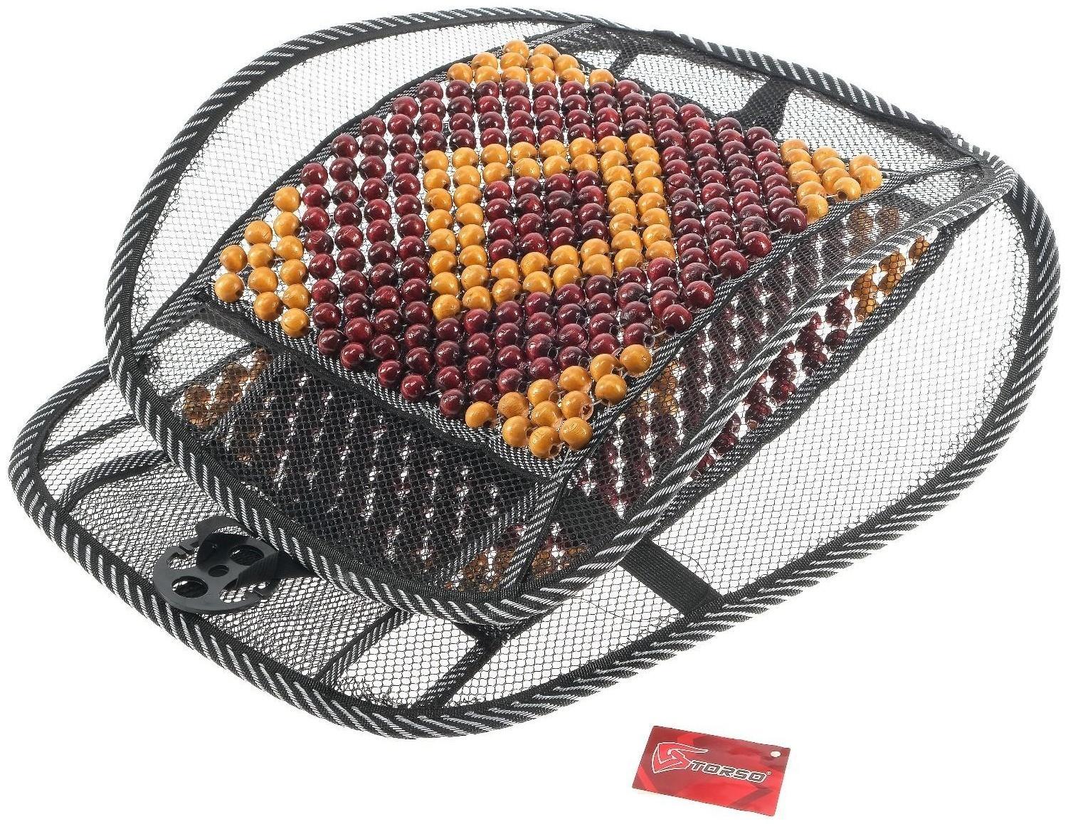 Накидка-массажер TORSO на сиденье, 123×47 см, дерево, узорная массажная вставка