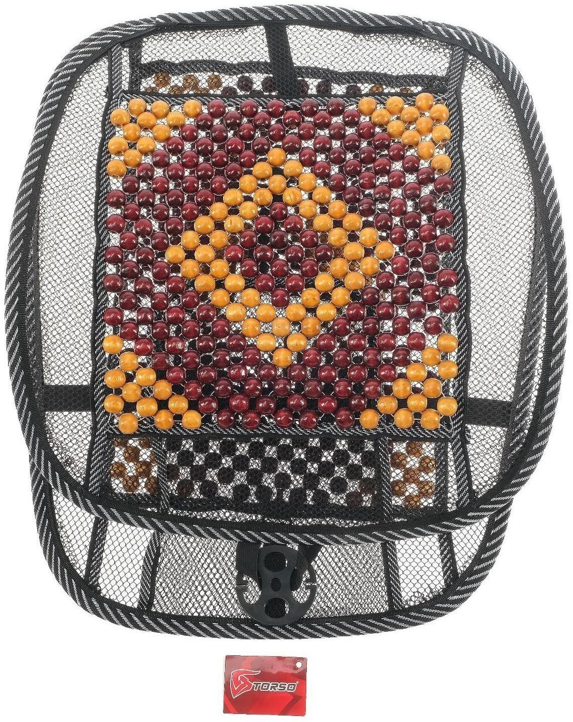 Накидка-массажер TORSO на сиденье, 123×47 см, дерево, узорная массажная вставка