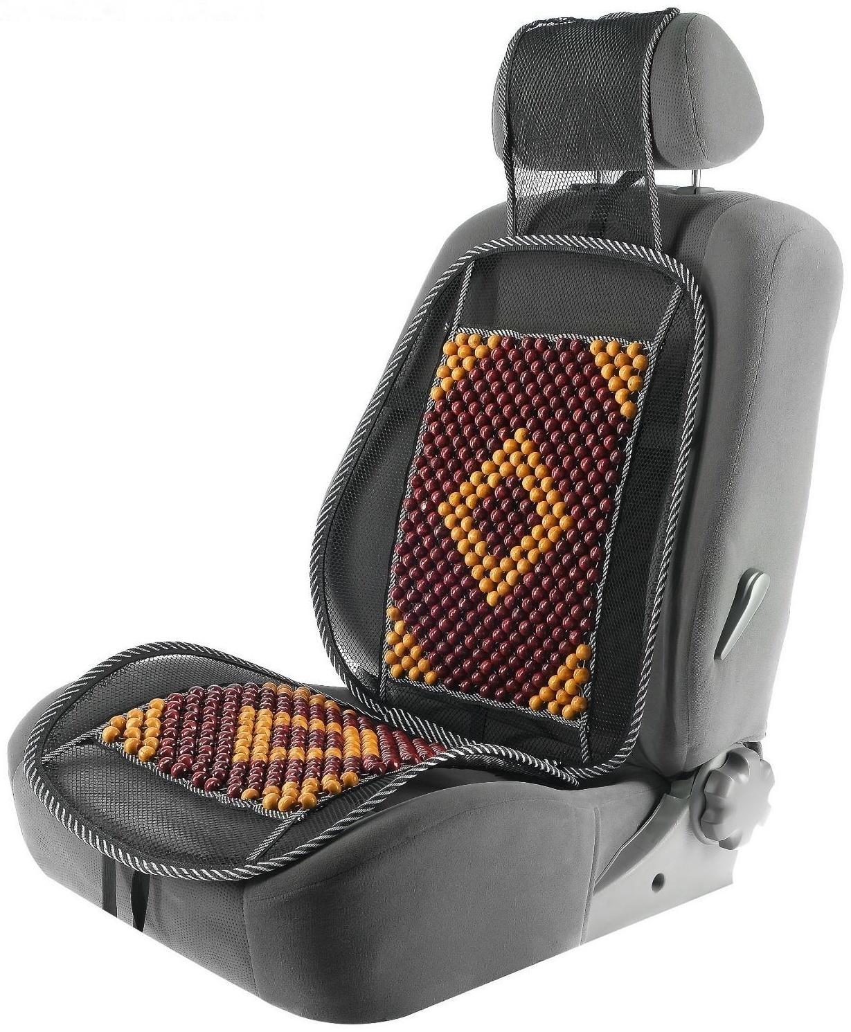 Накидка-массажер TORSO на сиденье, 123×47 см, дерево, узорная массажная вставка