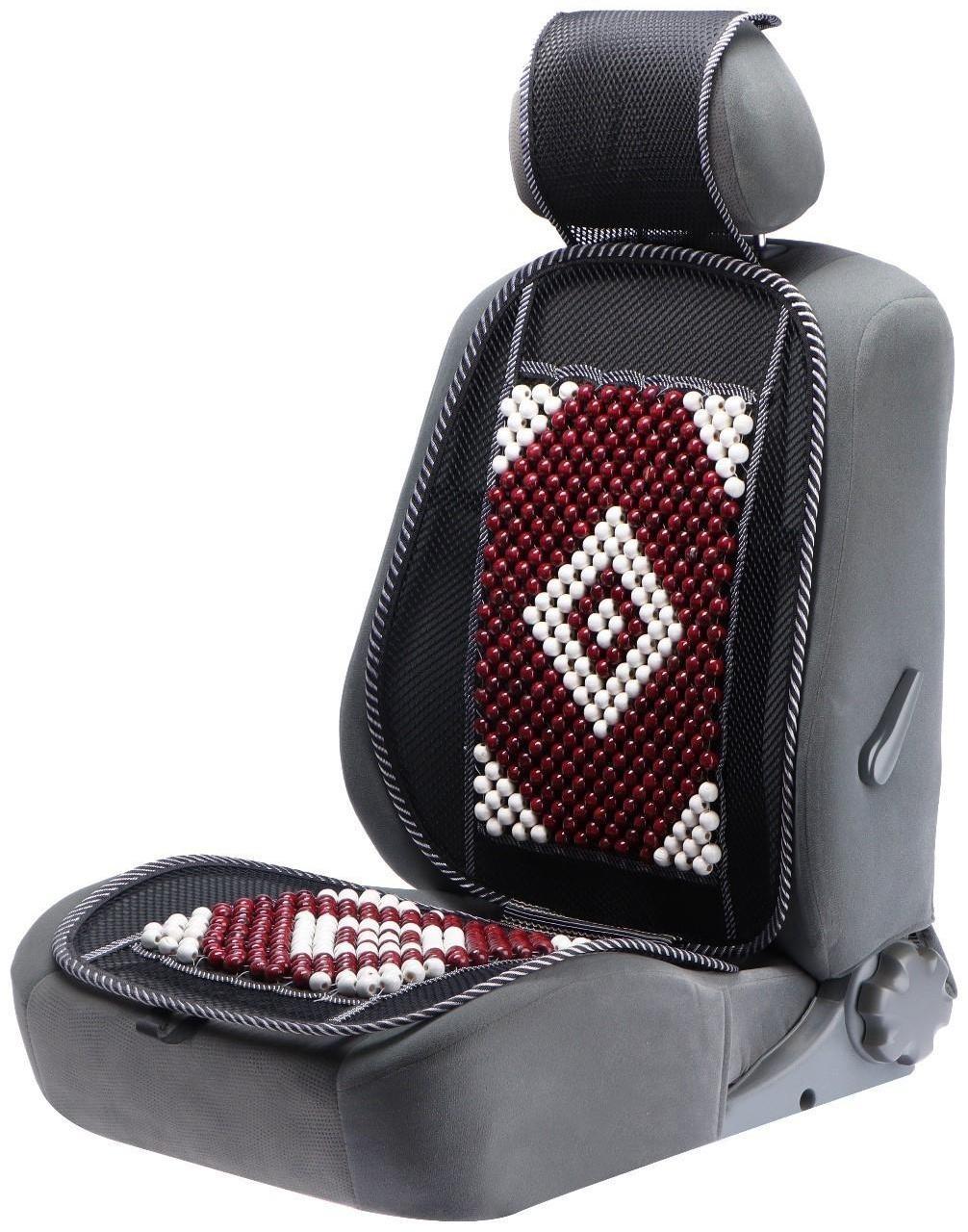 Накидка-массажер TORSO на сиденье, 123×47 см, дерево, узорная массажная вставка