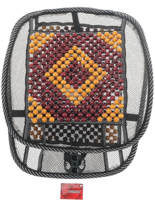 Накидка-массажер TORSO на сиденье, 123×47 см, дерево, узорная массажная вставка