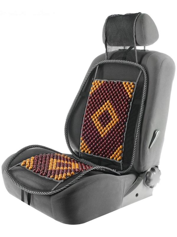 Накидка-массажер TORSO на сиденье, 123×47 см, дерево, узорная массажная вставка