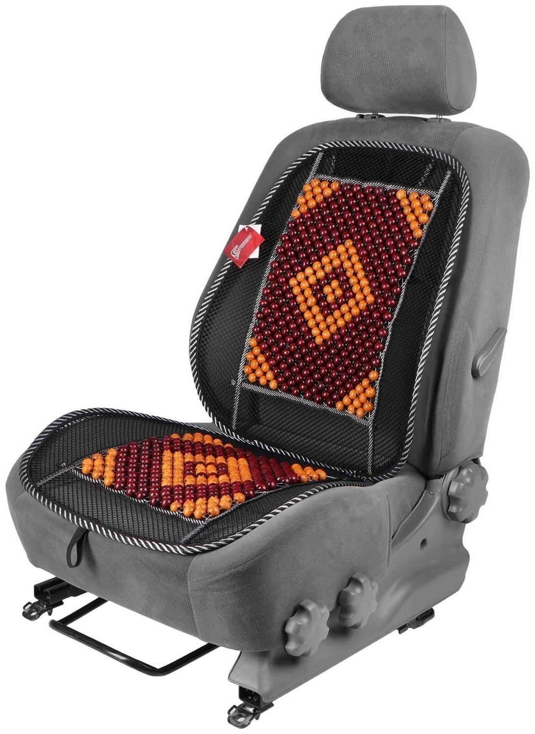 Накидка-массажер TORSO на сиденье, 123×47 см, узорная бамбуковая массажная вставка