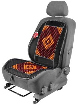 Накидка-массажер TORSO на сиденье, 123×47 см, узорная бамбуковая массажная вставка