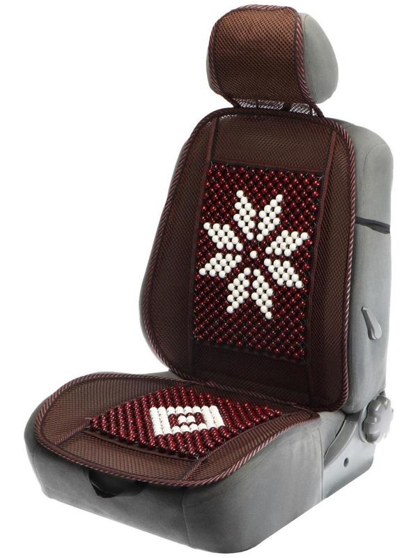 Накидка-массажер TORSO на сиденье, 123×47 см, узорная бамбуковая массажная вставка