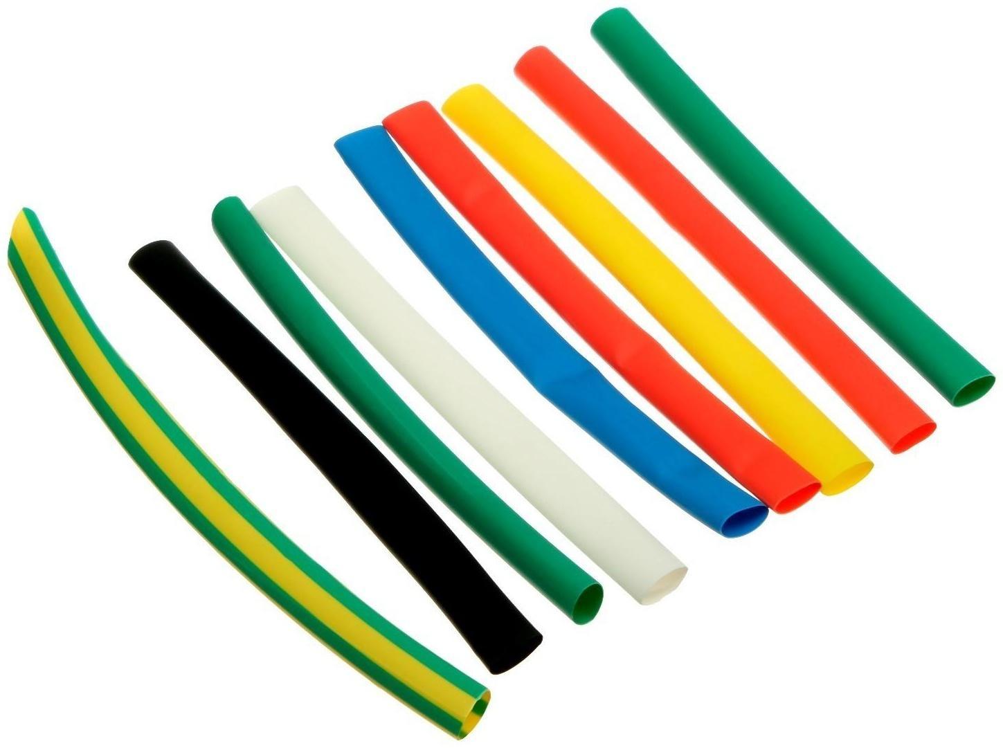 Термоусаживаемая трубка Duwi, 6/3 мм, набор, 21 шт.