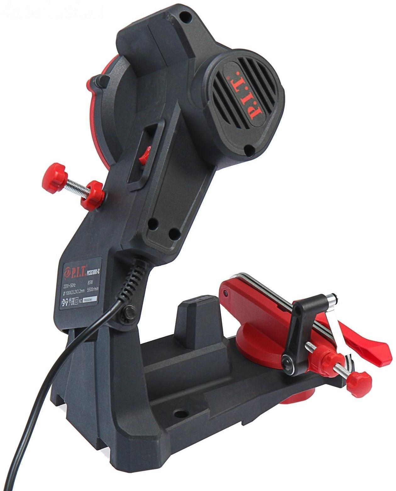 Станок для заточки цепи P.I.T. PCSS1001-C,85 Вт, 5800 об/мин, 108х23.2х3.2 мм