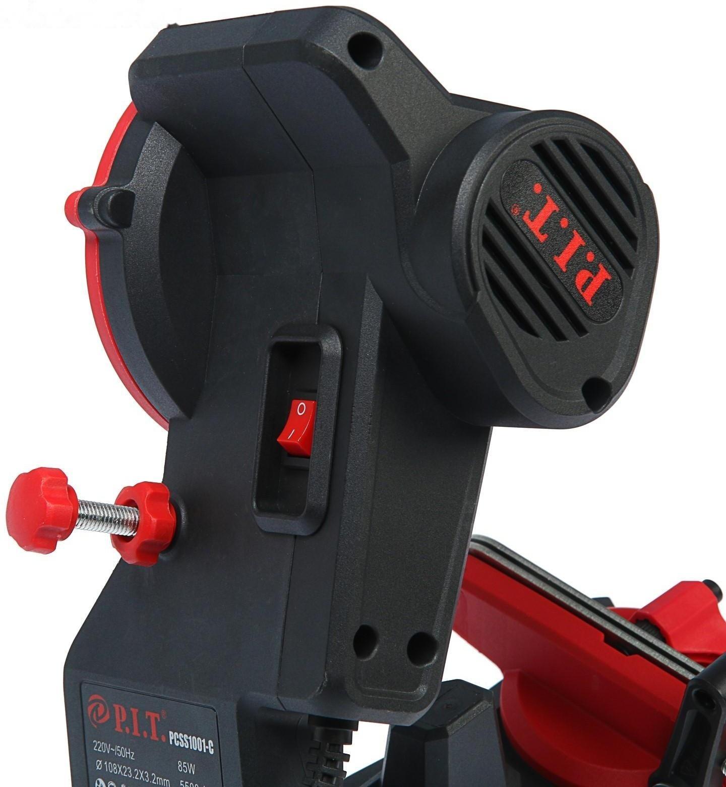 Станок для заточки цепи P.I.T. PCSS1001-C,85 Вт, 5800 об/мин, 108х23.2х3.2 мм