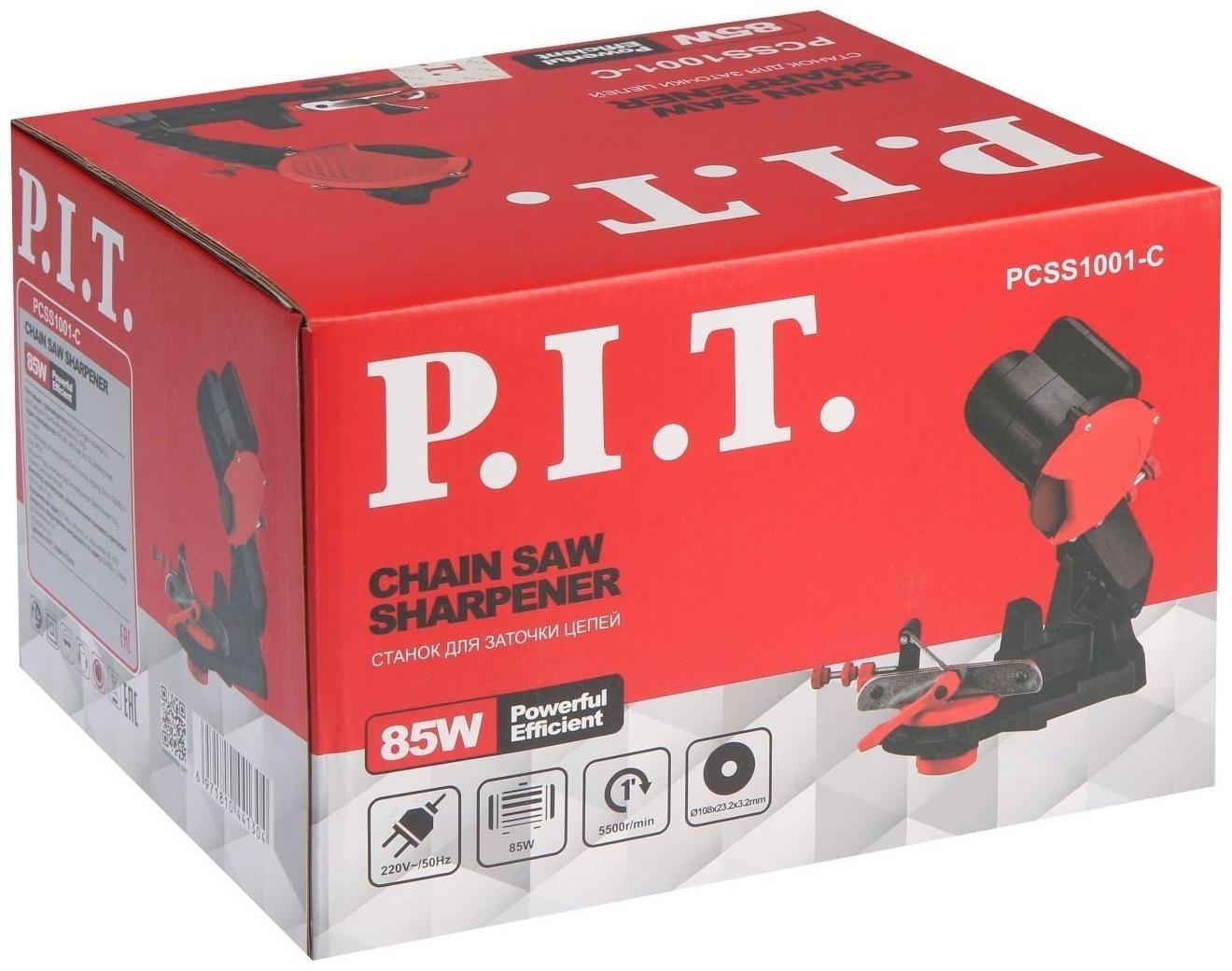 Станок для заточки цепи P.I.T. PCSS1001-C,85 Вт, 5800 об/мин, 108х23.2х3.2 мм