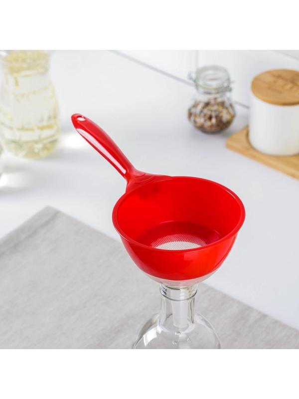 Воронка-сито пластиковая «Комбо», 22×10×10,5 см, цвет МИКС