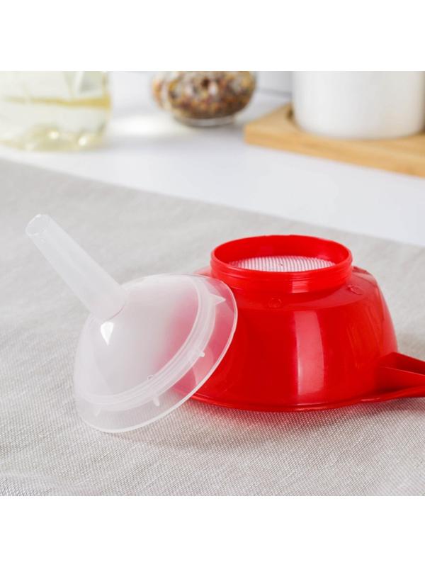 Воронка-сито пластиковая «Комбо», 22×10×10,5 см, цвет МИКС