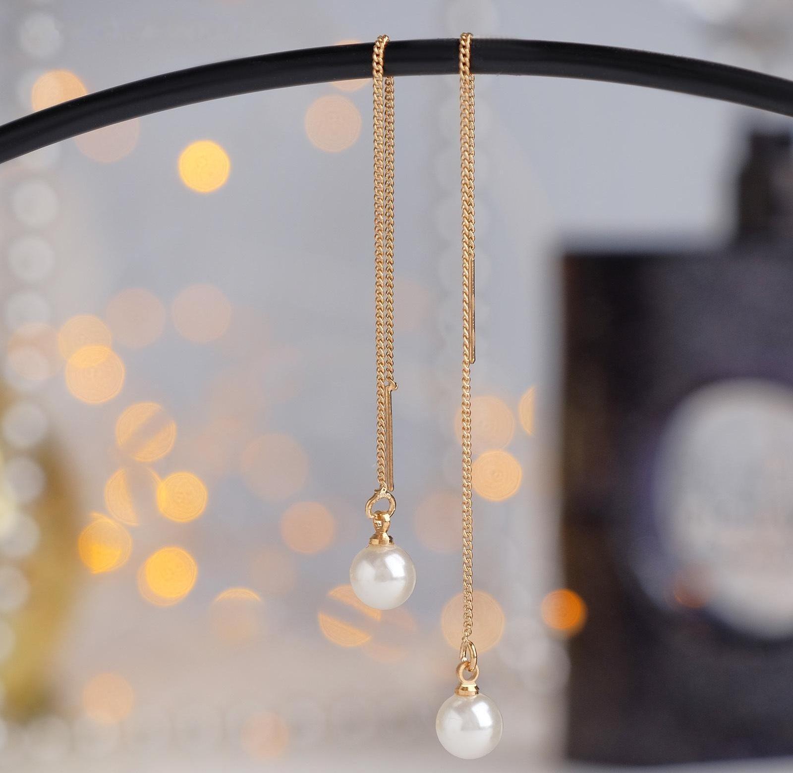 Серьги с жемчугом 