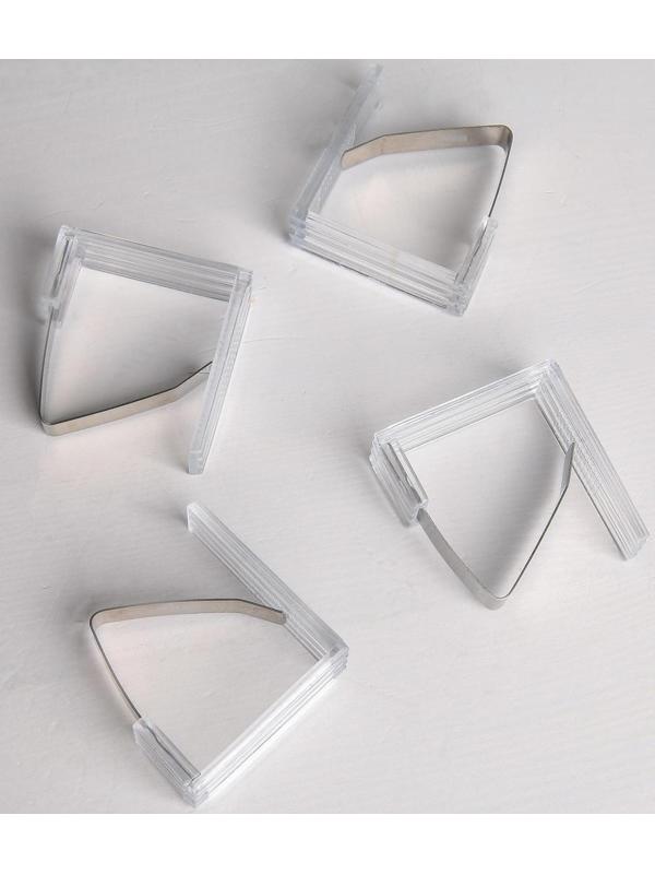 Зажимы для скатерти «Холдер», 4 шт, цвет МИКС