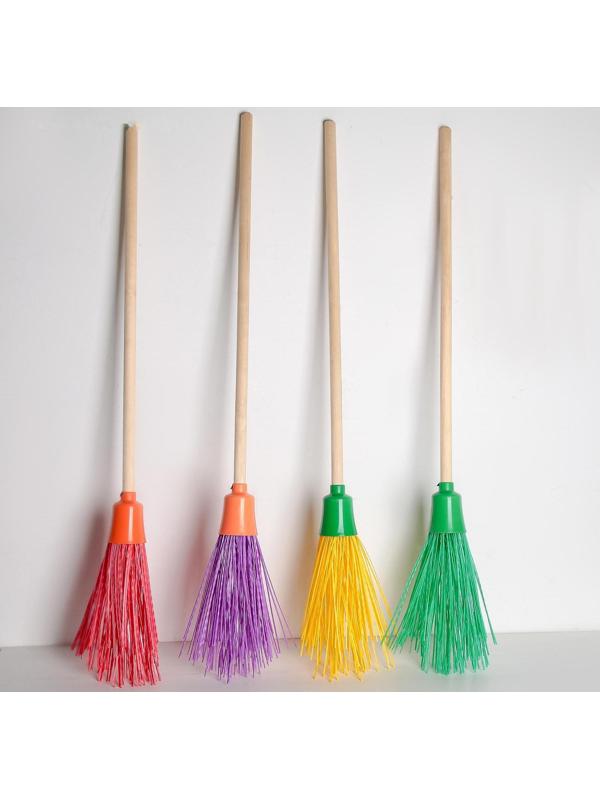 Метла полипропиленовая «Малыш», с черенком, малая, 95 см, цвет МИКС