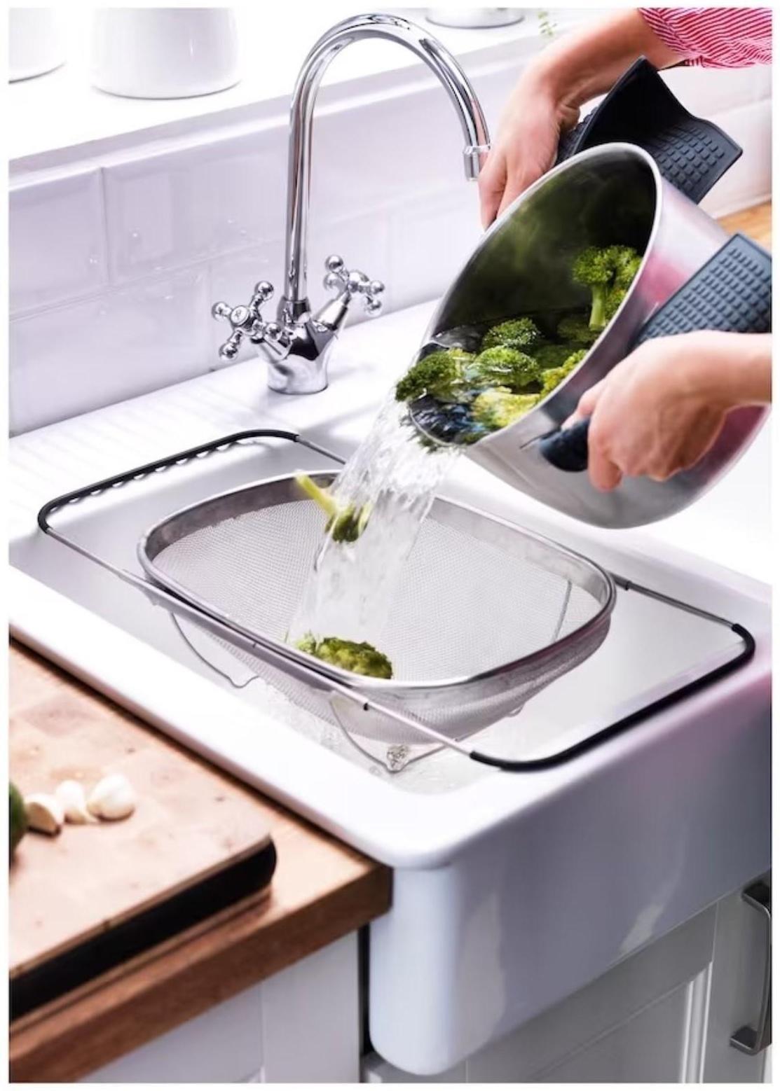 Сушилка на раковину раздвижная, 34×26×11 см