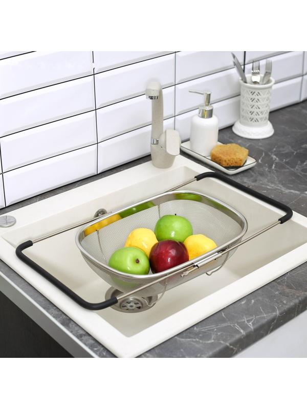 Сушилка на раковину раздвижная, 34×26×11 см