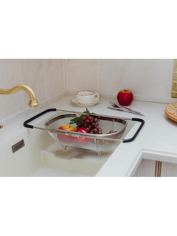 Сушилка на раковину раздвижная, 34×26×11 см