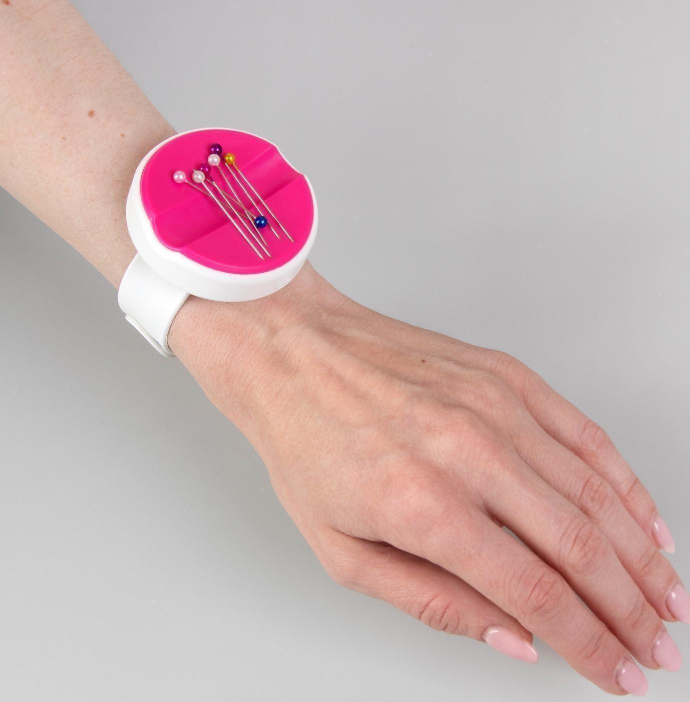 Игольница магнитная на руку, 25 × 5,7 × 1,5 см, цвет МИКС
