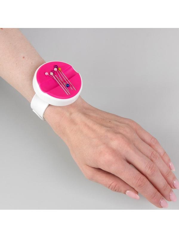 Игольница магнитная на руку, 25 × 5,7 × 1,5 см, цвет МИКС