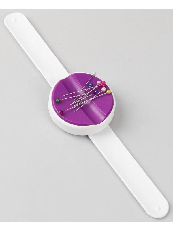 Игольница магнитная на руку, 25 × 5,7 × 1,5 см, цвет МИКС