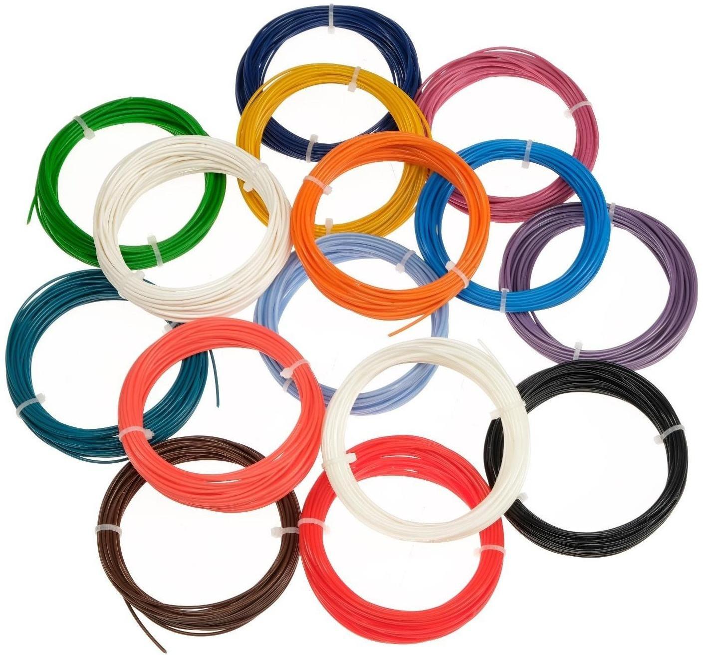 Комплект в тубусе 3Д ручка с дисплеем фиолетовая + пластик ABS 15 цв/10 м.+трафареты