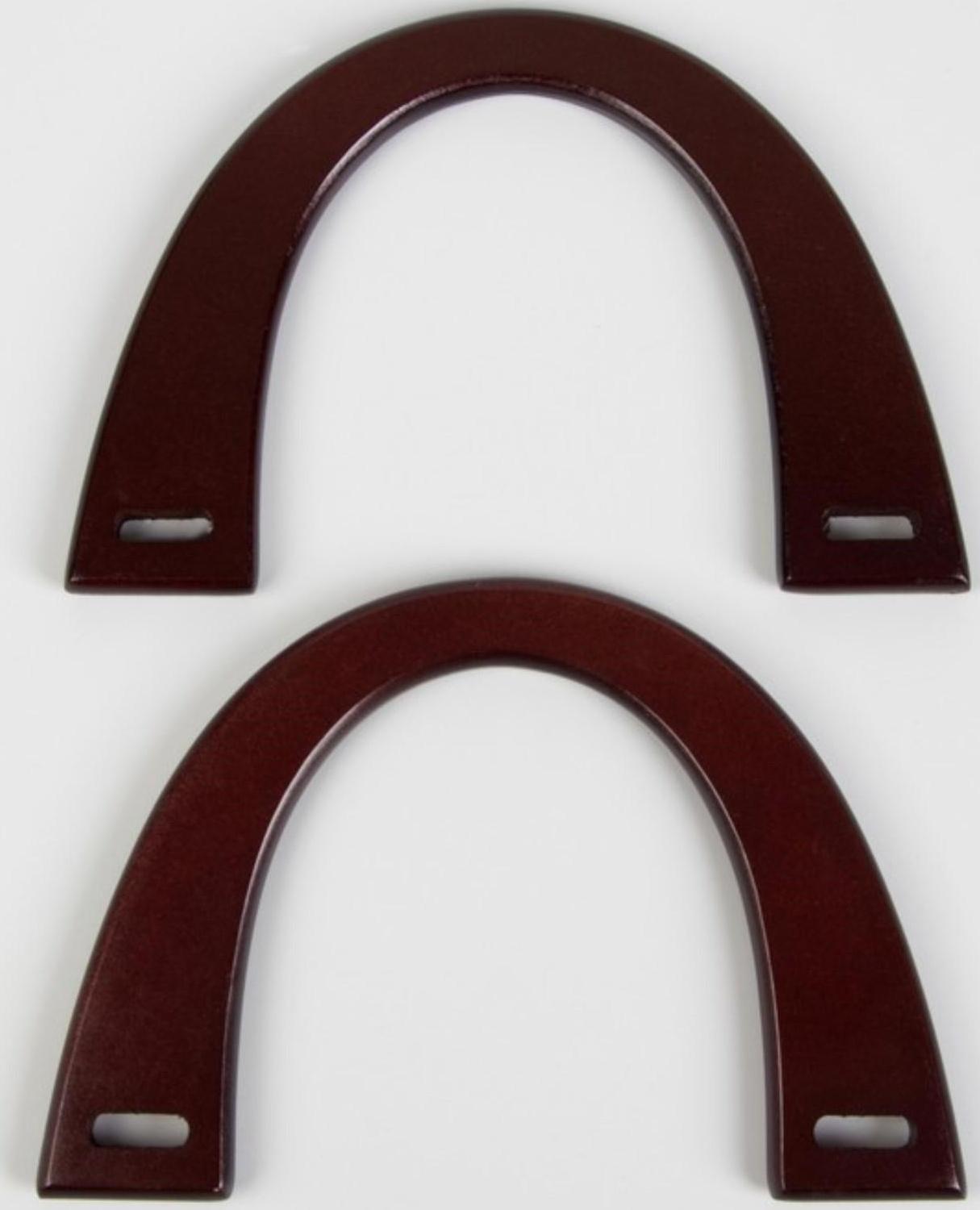 Ручки для сумки деревянные, 11 × 16,5 см, цвет коричневый