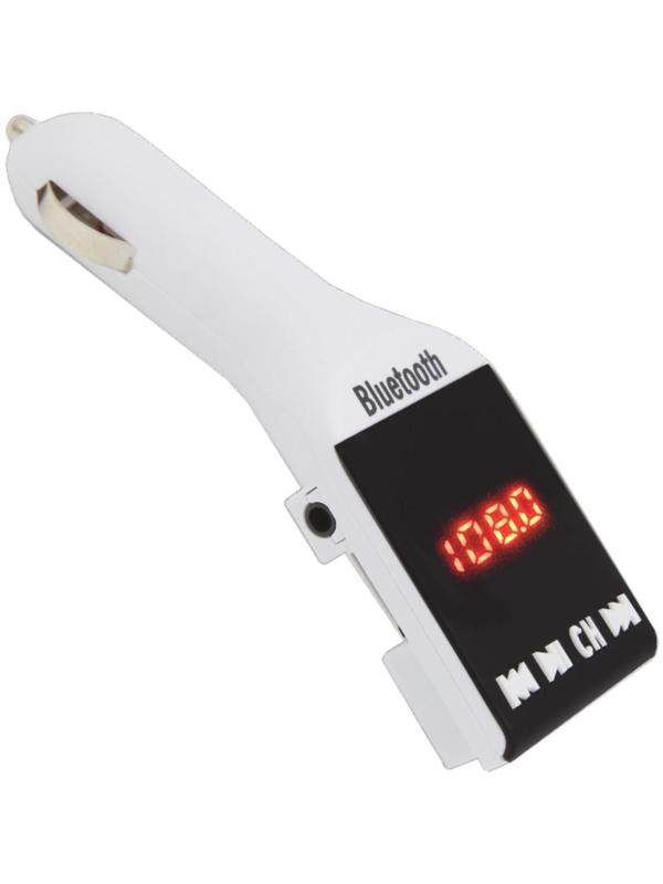 FM - трансмиттер с дисплеем и пультом, Bluetooth, AVS F-901