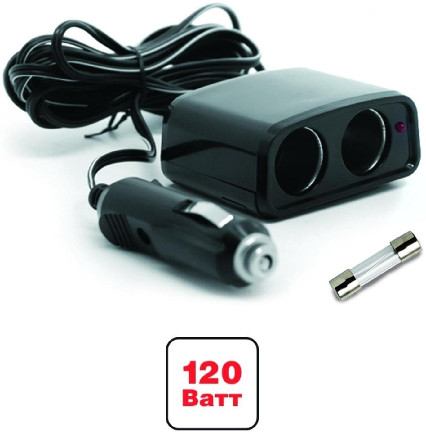 Разветвитель прикуривателя AVS CS201, 12/24 В, 2 выхода