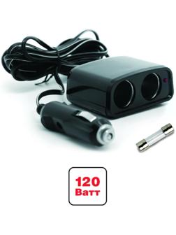 Разветвитель прикуривателя AVS CS201, 12/24 В, 2 выхода