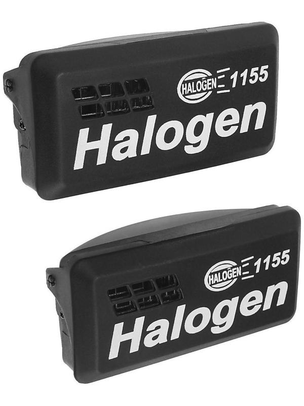 Фара противотуманная AVS PF-1155H, H3, рифленое с откидной крышкой, набор 2 шт 167х80 мм