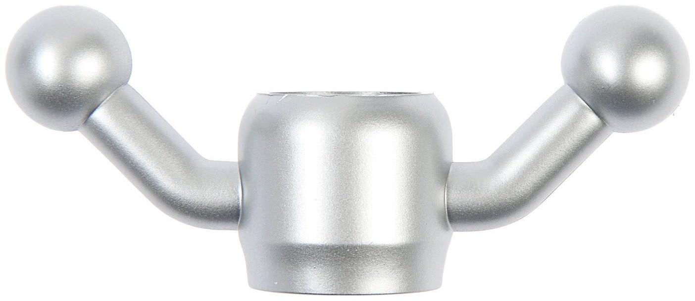 Крючок для трубы d=28, цвет матовый хром