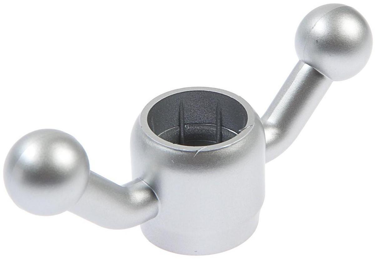 Крючок для трубы d=28, цвет матовый хром